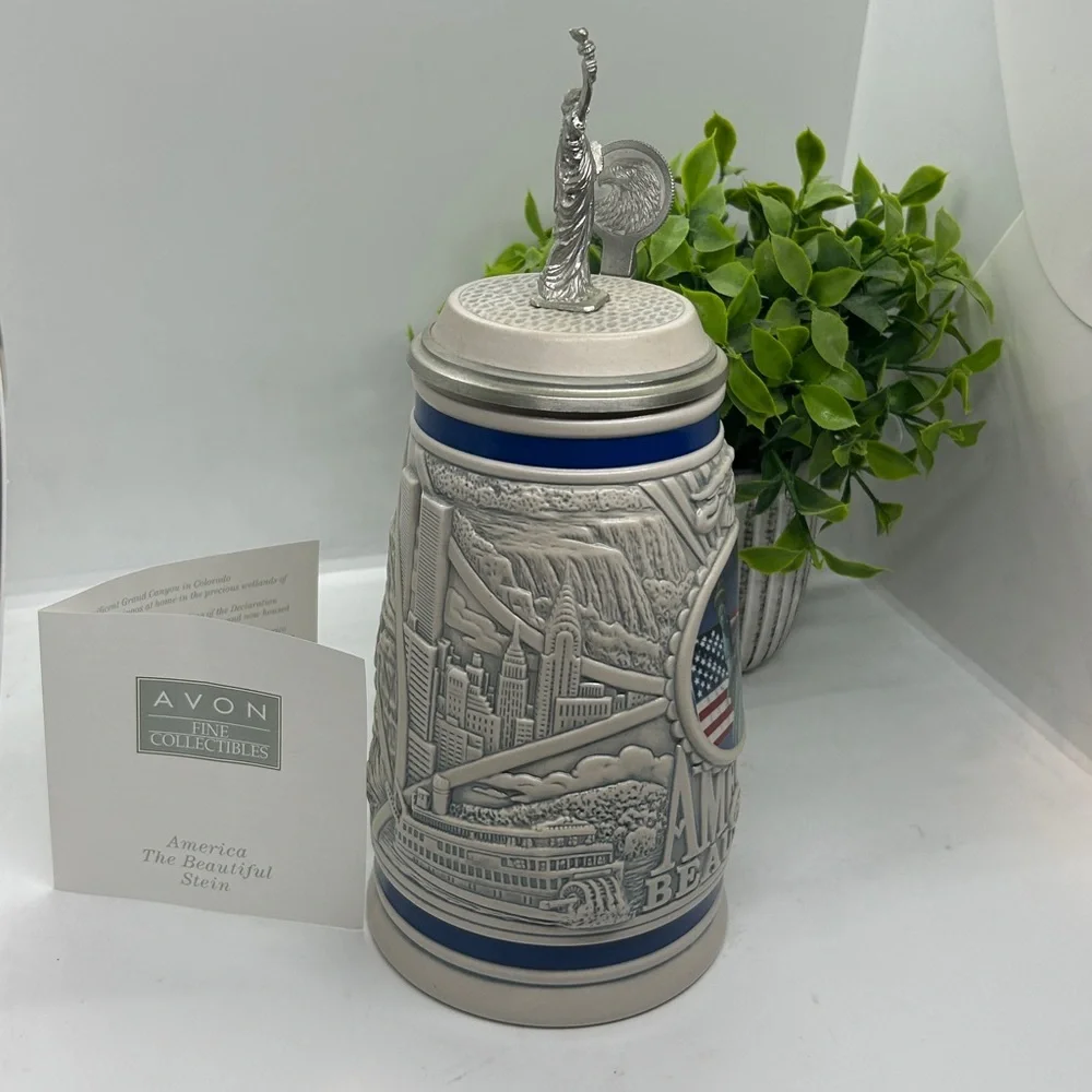 Vintage Avon 2002 America The Beautiful Beer Stein Avon Fine Collectibles #35446